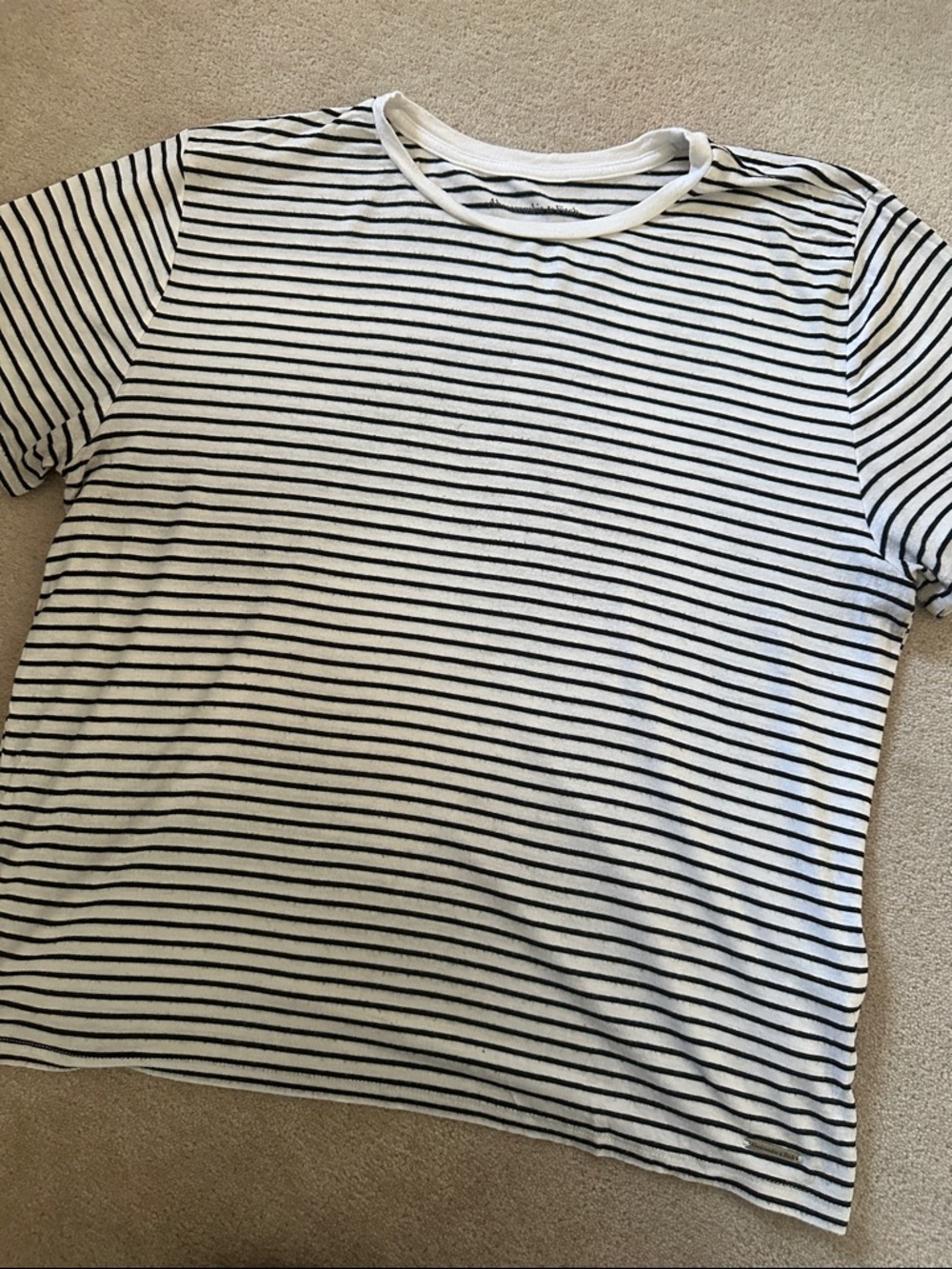 Abercrombie & Fitch Striped Crew Neck Shirt!